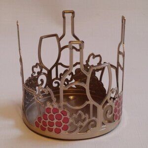 BEAUTIFUL Bath and Body Works Candle Holder for Three Wick Candles WINE …